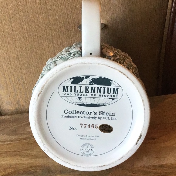 Avon Millennium Collectable Stein Beer Stein Mug with Pewter Lid - Picture 6 of 9